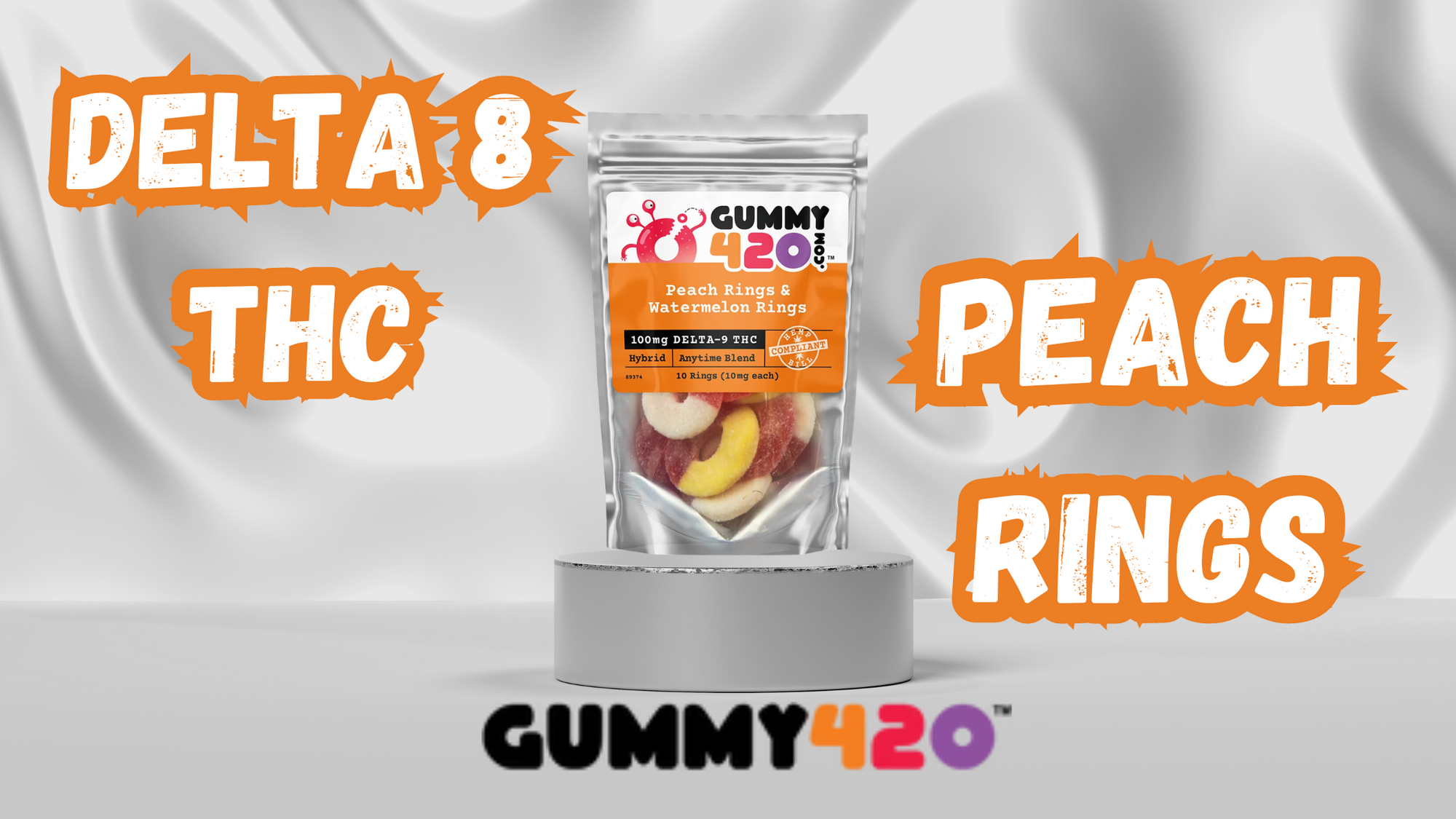 Delta 8 THC Peach Rings 